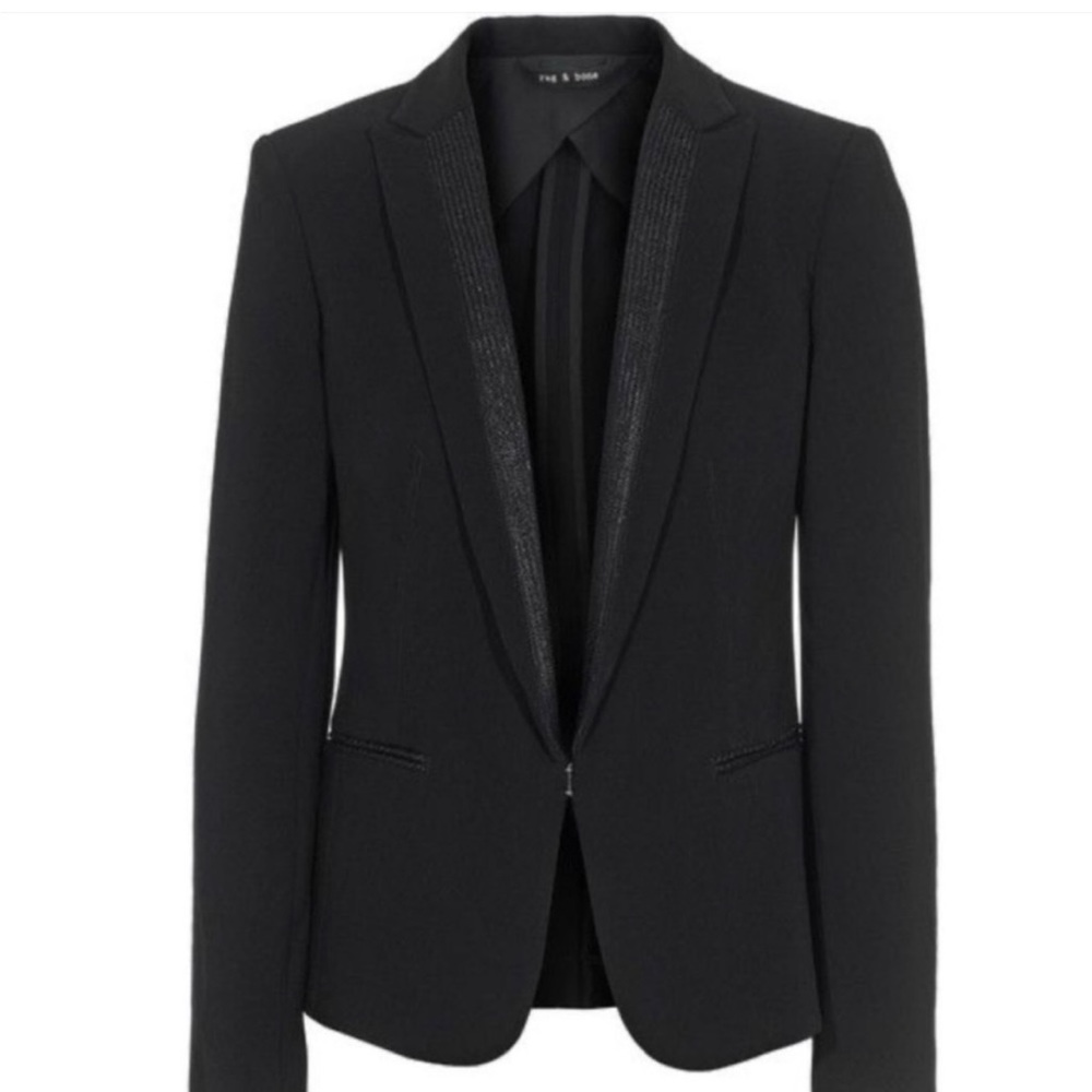 Rag & Bone Lorimer Black Blazer Jacket Coat